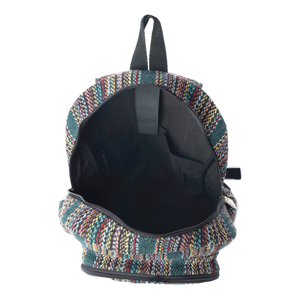 Myra WanderWeave Backpack in Forest Green