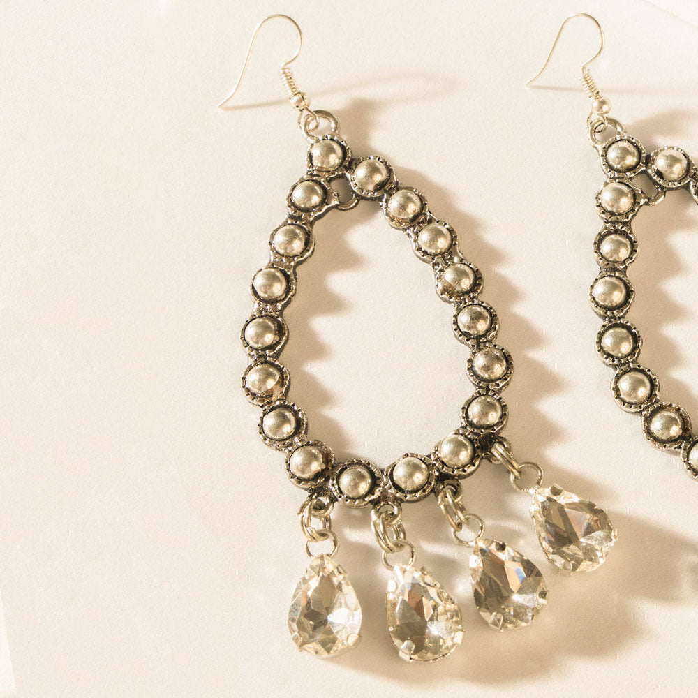 Desert Gala Earrings in Stardust Silver