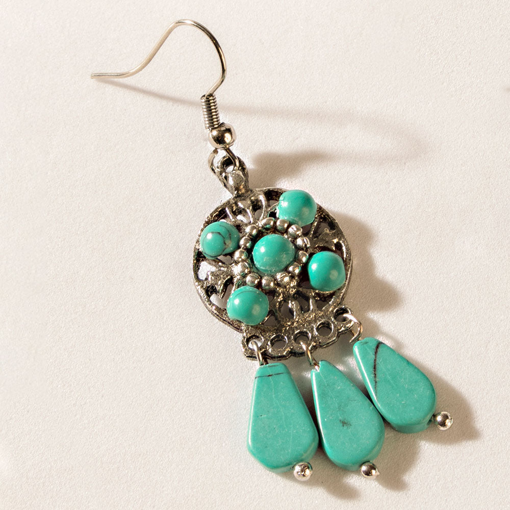 Coppertrail Earrings in Cactus Blue