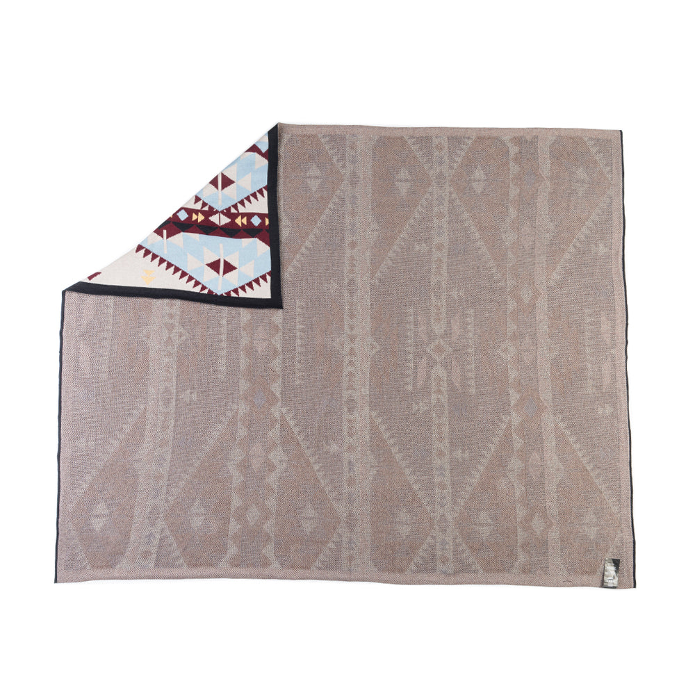 Santa Fe Sky Trails Cotton Throw in Cloud Blue