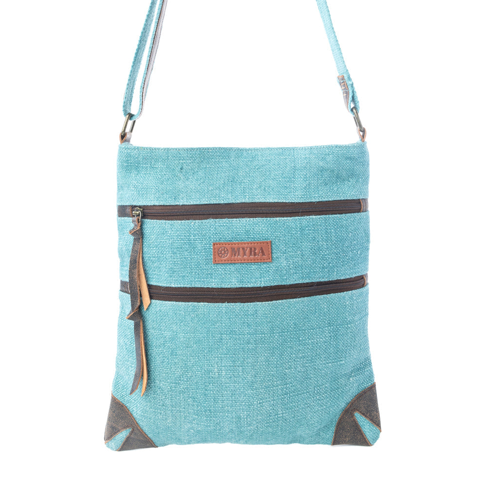 Myra Western Jade Shoulder Bag in Aqua Sage