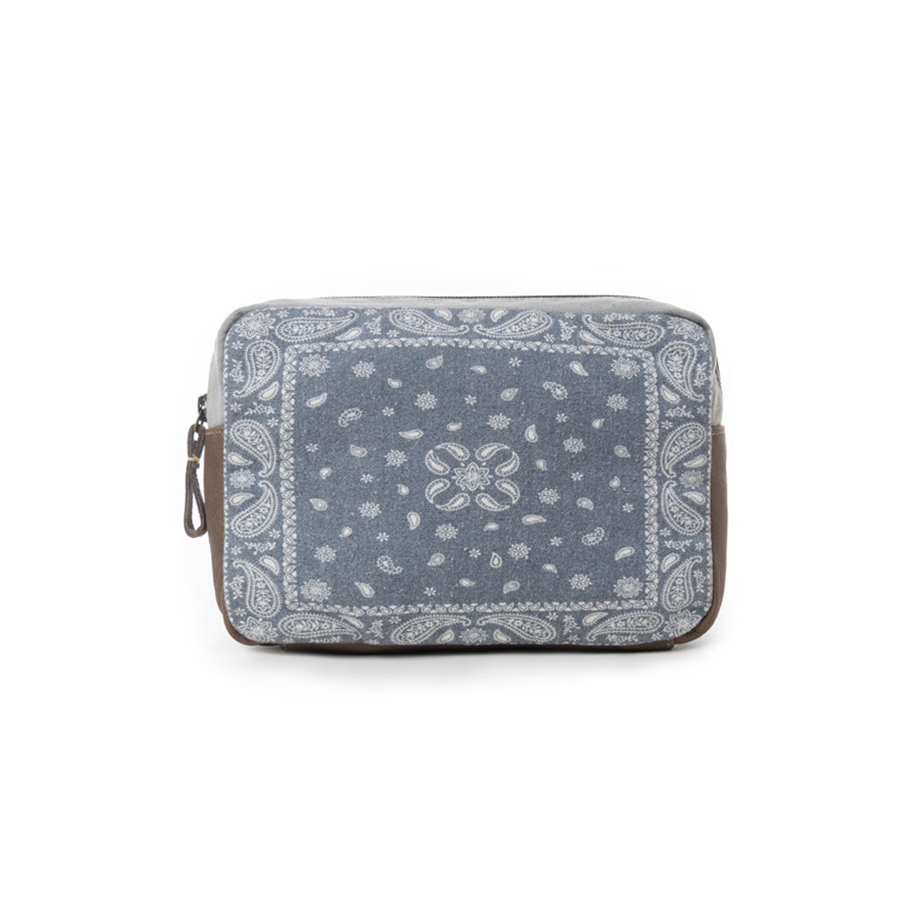 Myra Paisley Plains Pouch in Bandana Blue