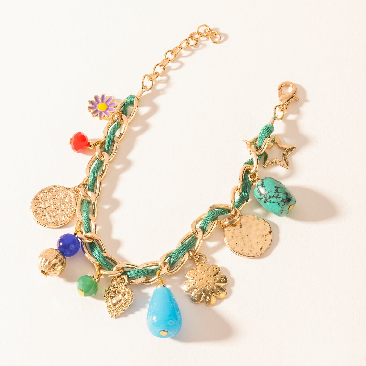 Myra Trail Treasure Charm Bracelet in Canyon Turquoise