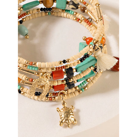 Myra Ocean’s Embrace Bracelet in Rustic Amber