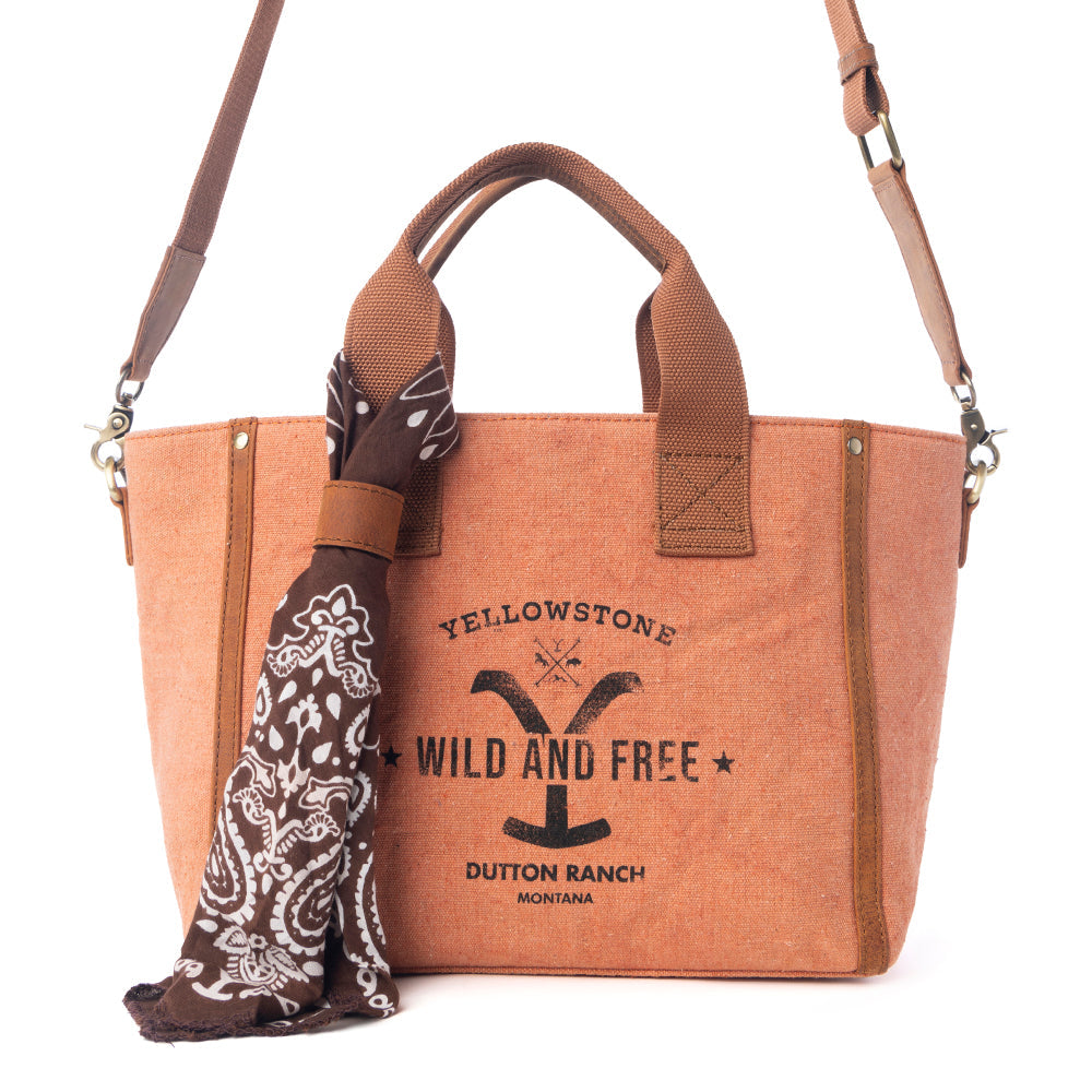 Yellowstone Echo Valley Amber Crossbody Bag with Scarf