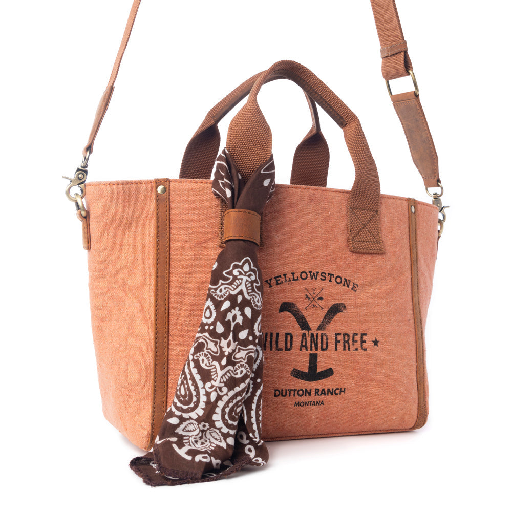 Yellowstone Echo Valley Amber Crossbody Bag with Scarf