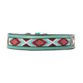 Santa Fe Bone Beaded Collar in Brown