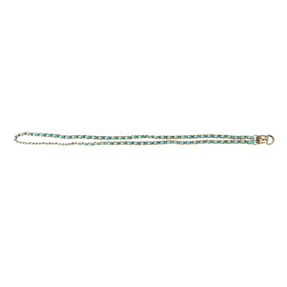 Cowgirl Lasso Phone Chain in Silver & Teal