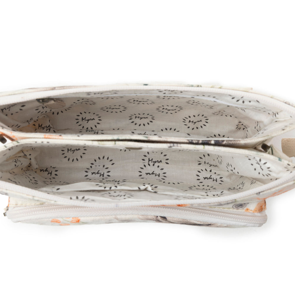 Myra Florabelle Crossbody Bag in Spring Ivory