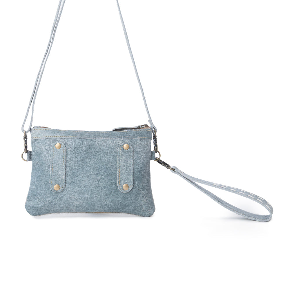 Myra Dust Creek Leather Belt Bag in Sage Mist