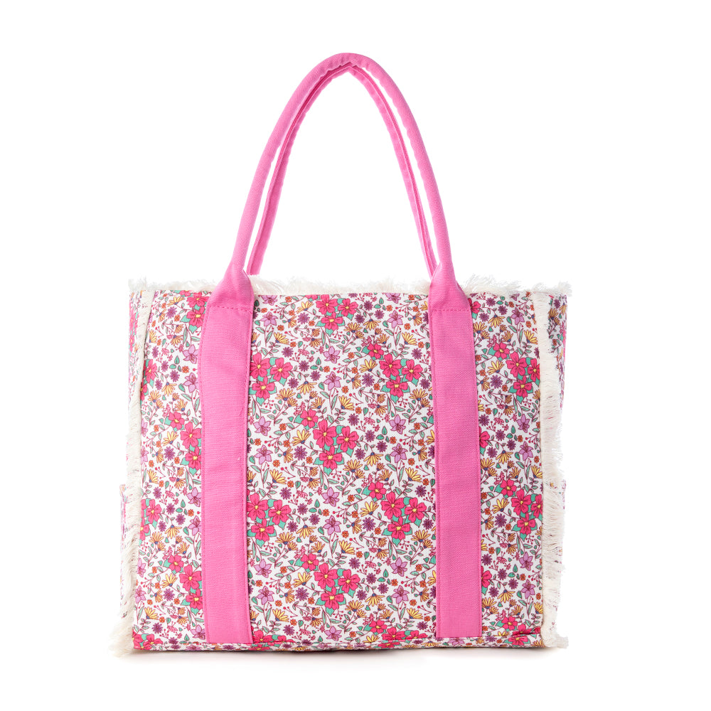 Myra Shoreline Weekender Bag with Beach Mat in Sage Rose