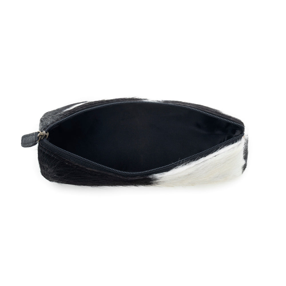 Myra Silky Slayer Multi Pouch with hairon and leather for travel use
