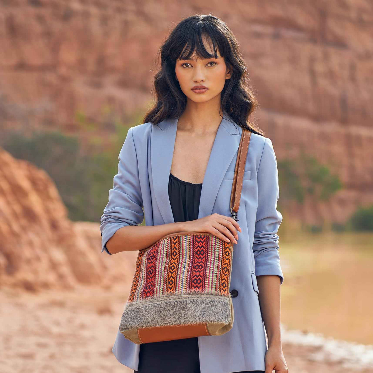 Coral Hues  Shoulder Bag