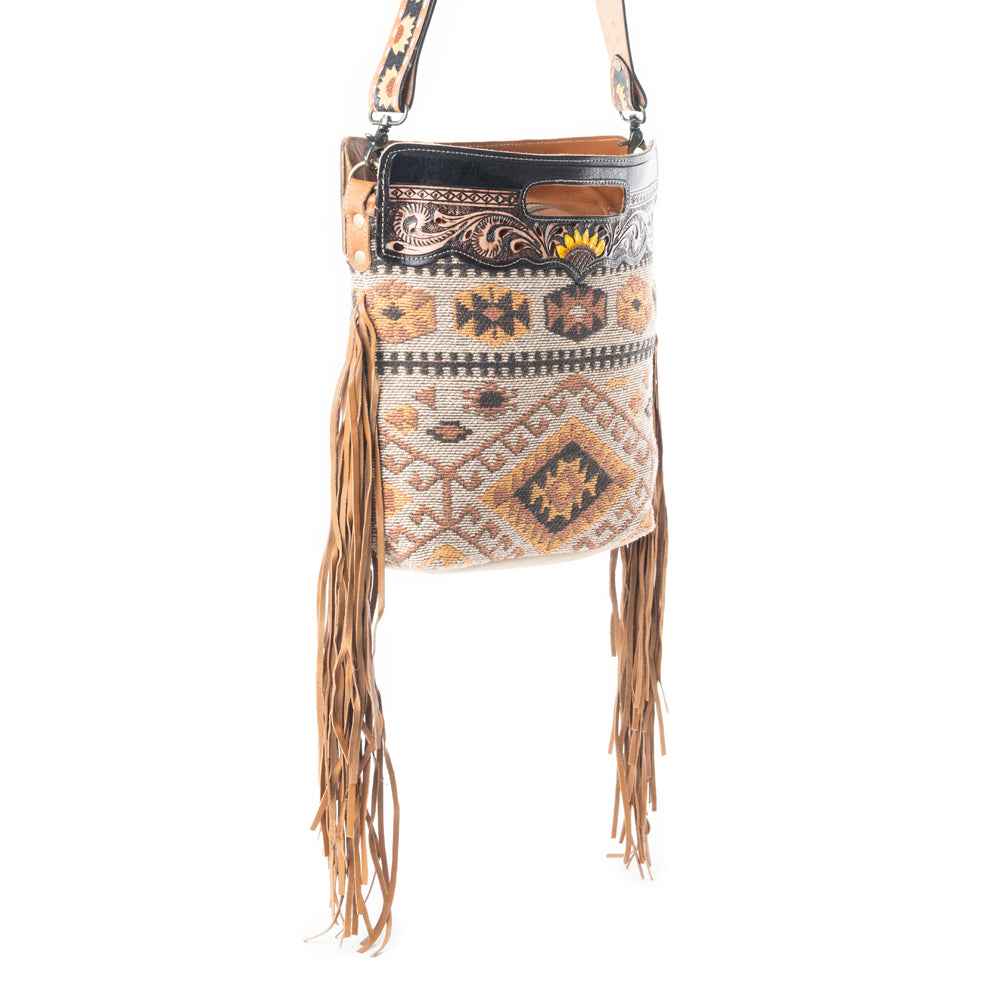 Helios Hand-Tooled Bag