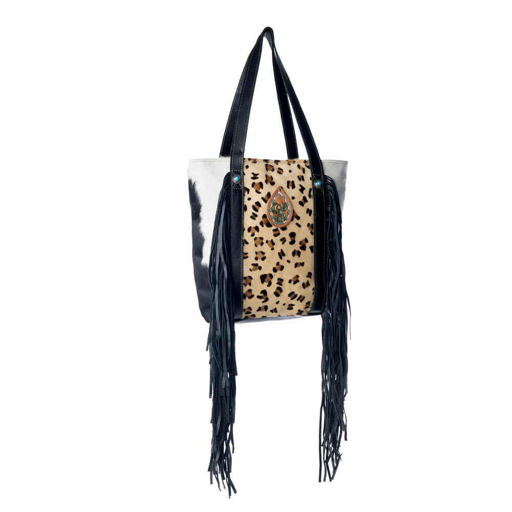 Vanilla Crème me Leather & Hairon Bag