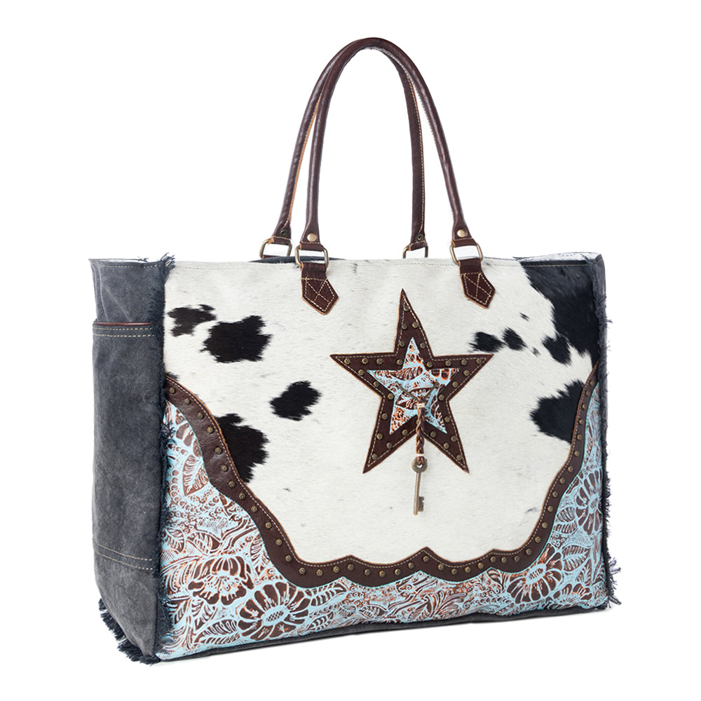 Asterias Canvas & Hairon Bag
