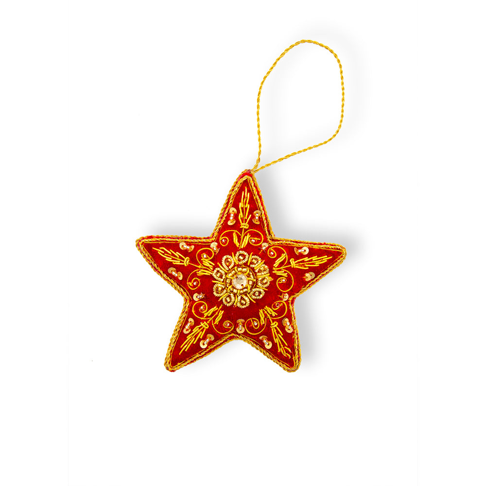 Northstar Jeweled & Beaded Ornament