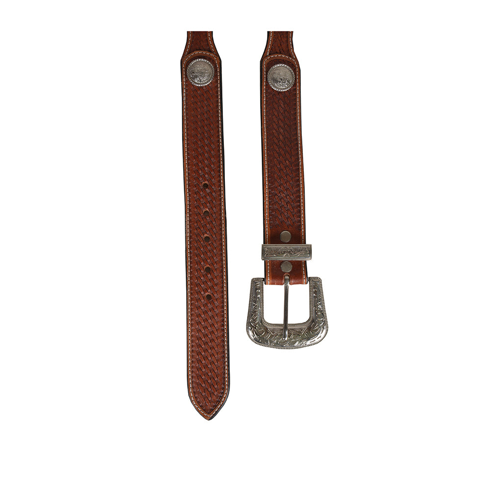 Rustic Woods Hand-Tooled Leather Women's Belt
