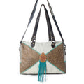 Azure waterfall Hand-Tooled Bag