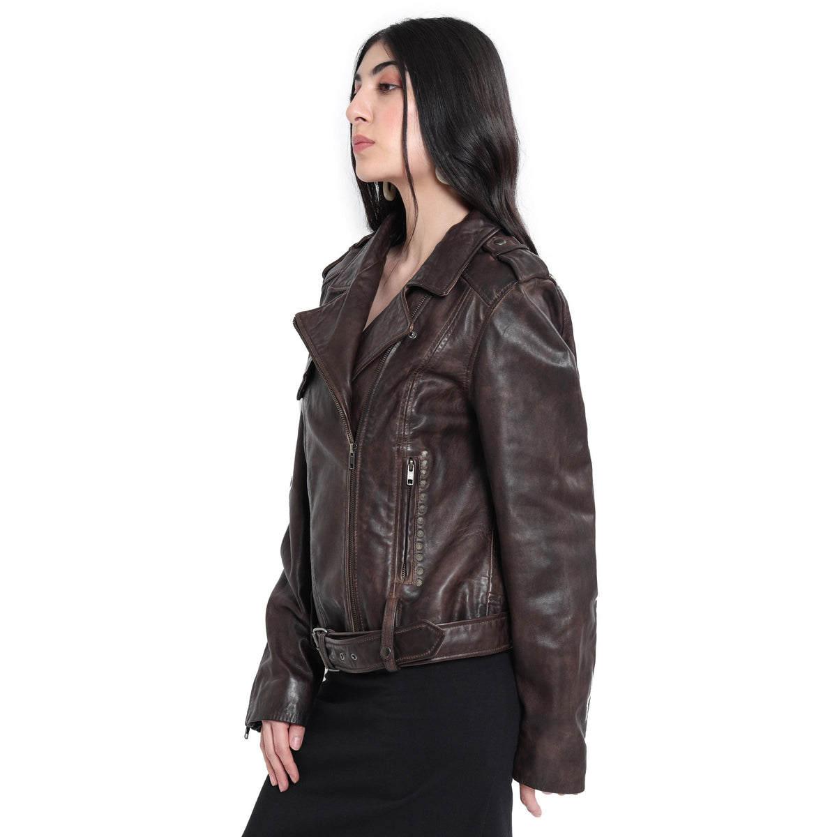 ButtonUppp Leather Jacket