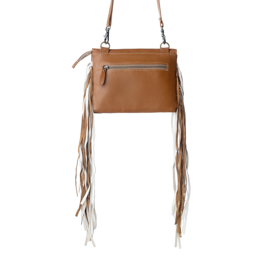 Glossy Moss Hand-Tooled Bag