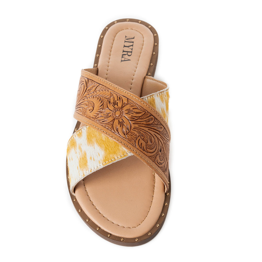 Mukluk Western Hand-Tooled Sandals