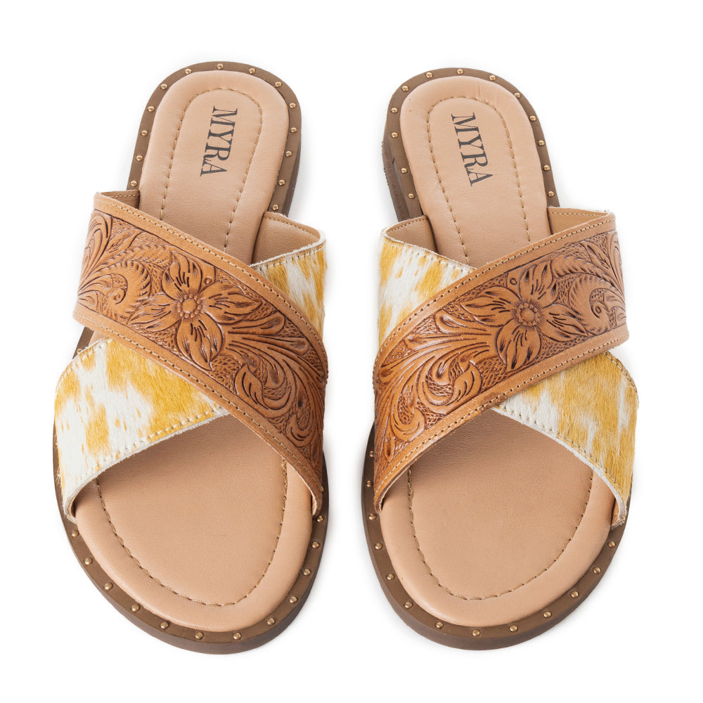 Mukluk Western Hand-Tooled Sandals