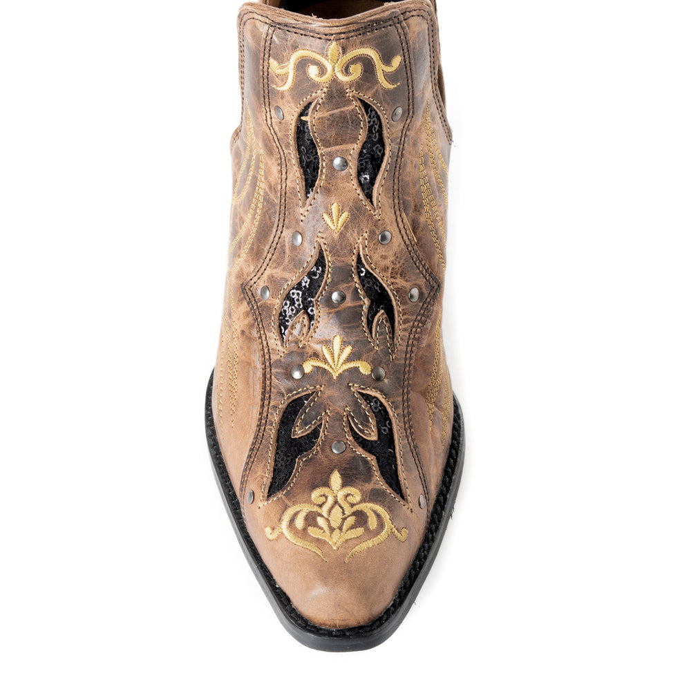 Tentor Western Leather Booties