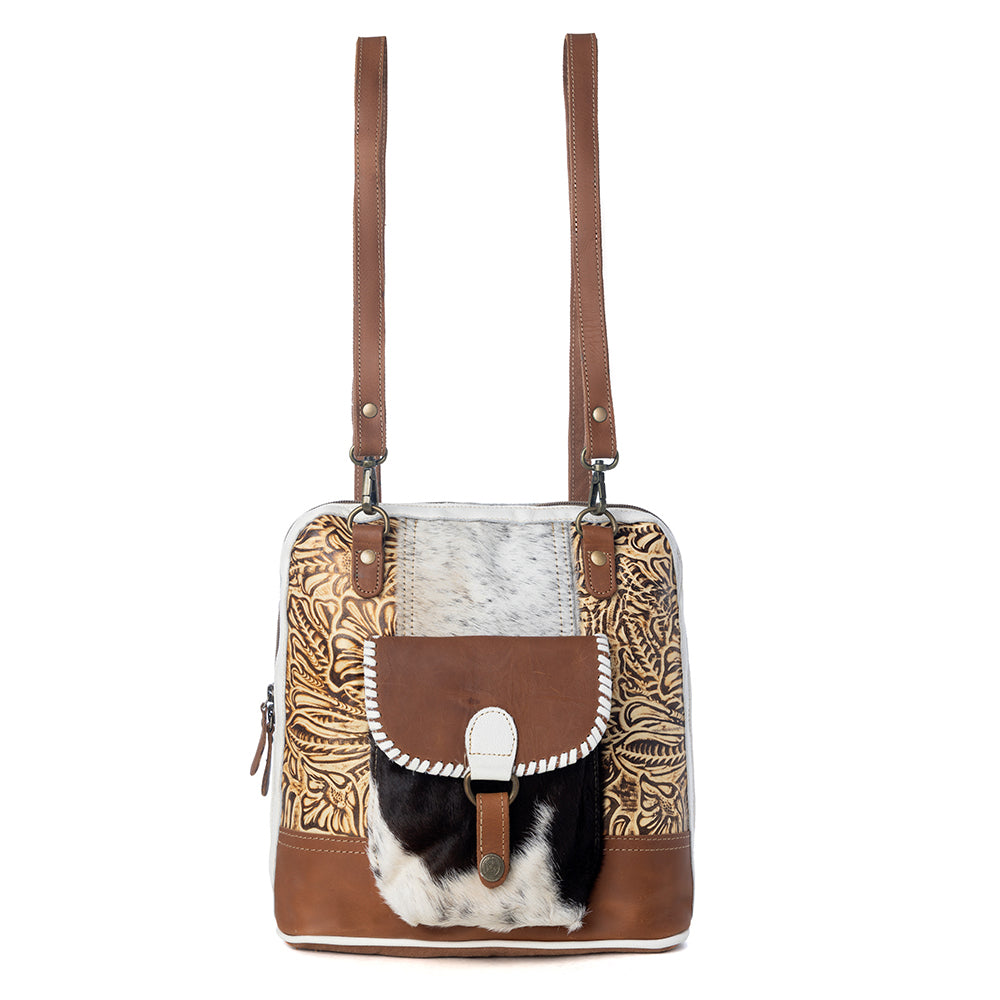 Prairie Grasslands Canvas and Hairon Backpack.
