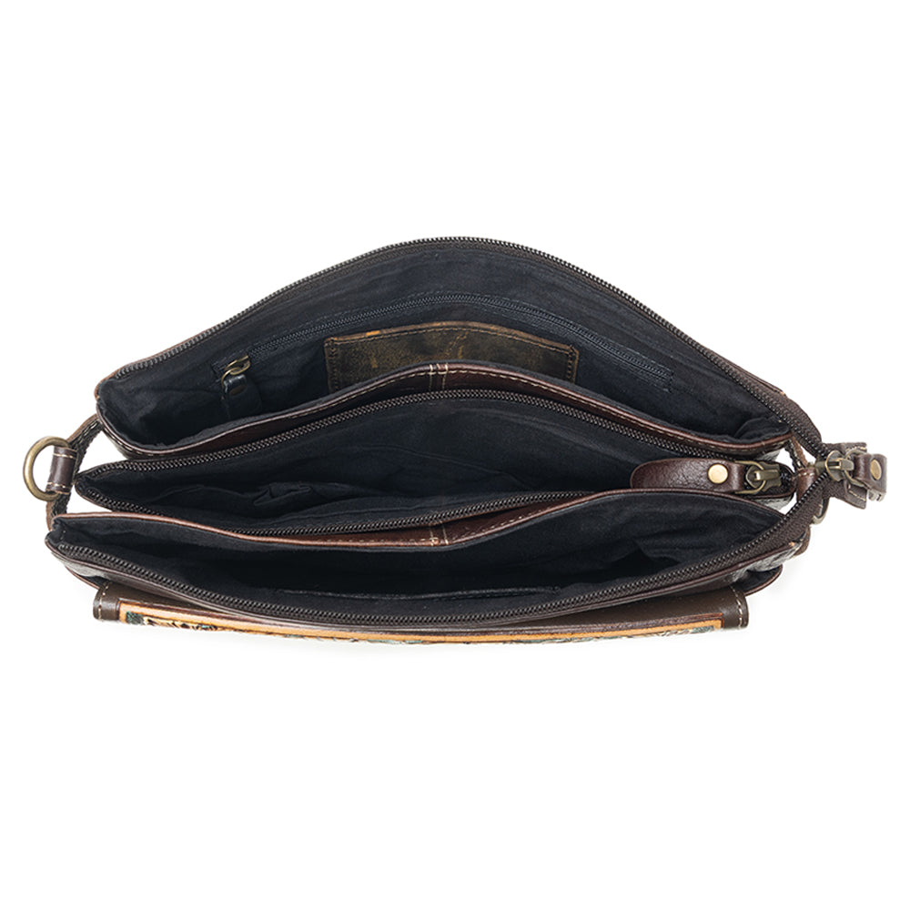 Magnolia Morn Hand-Tooled Bag