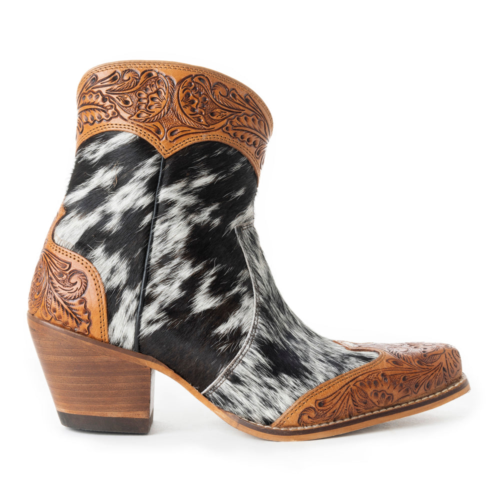 Silverado Hair-on Hide & Hand-tooled Boots