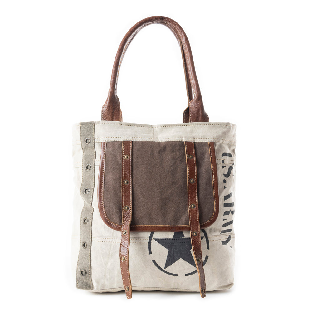 Army Motif Tote Bag