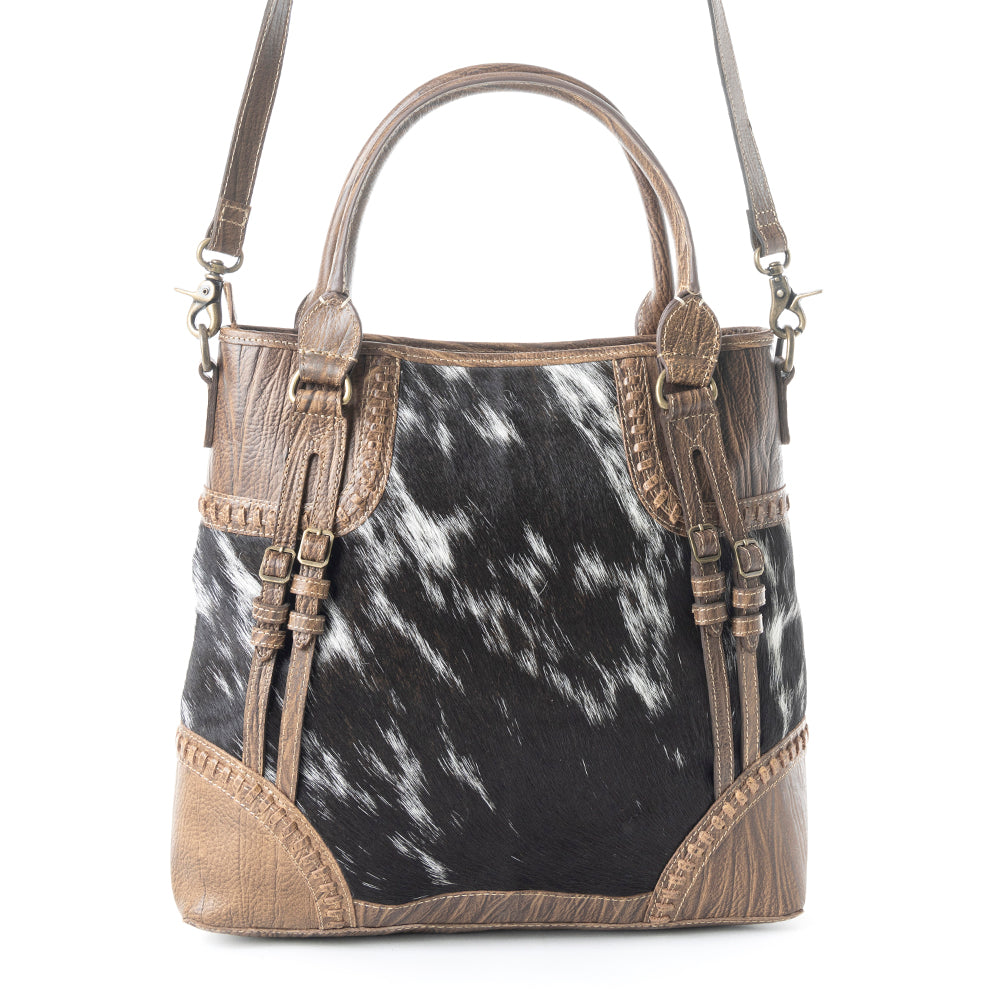 Crawford Canyon Tall Leather Hairon Bag