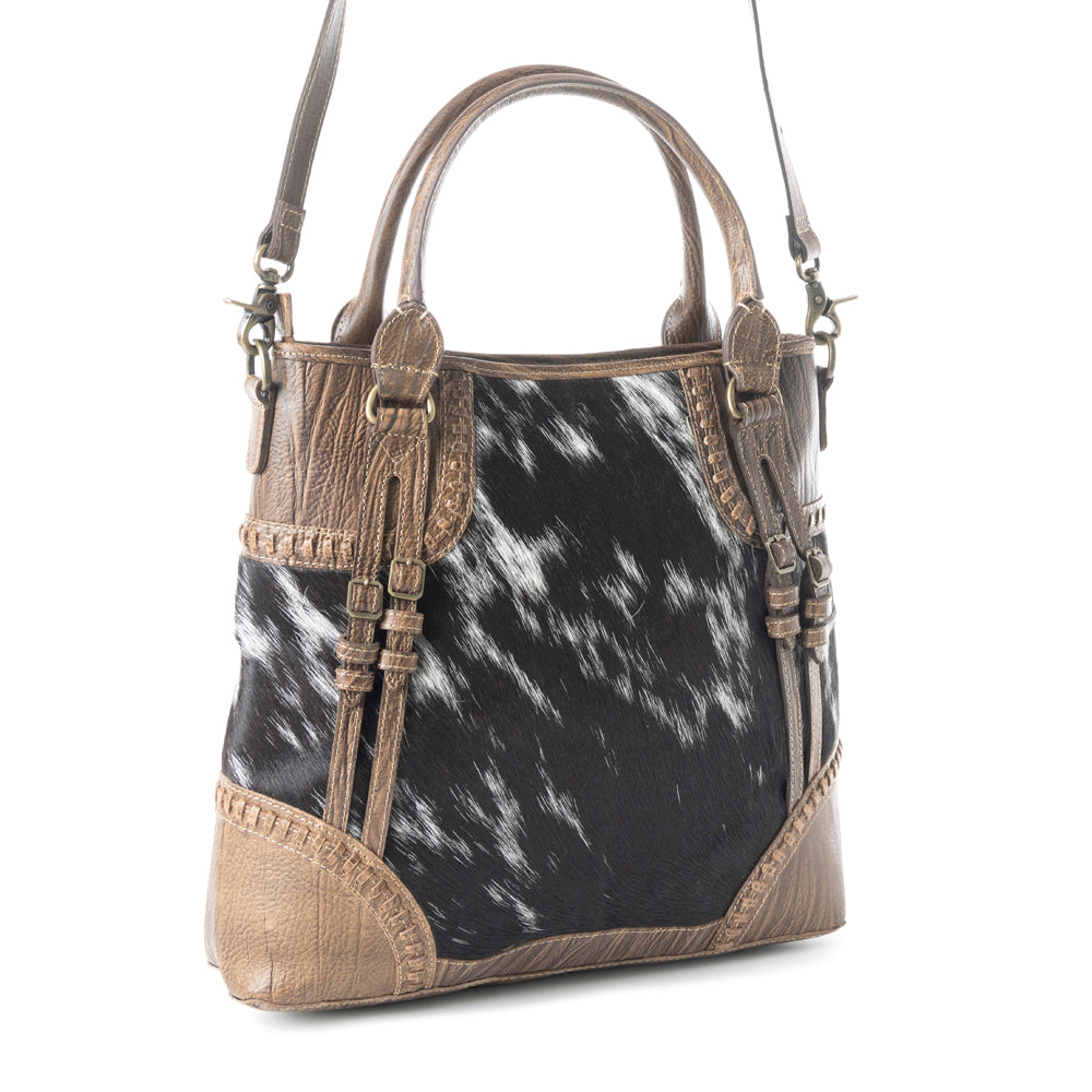 Crawford Canyon Tall Leather Hairon Bag