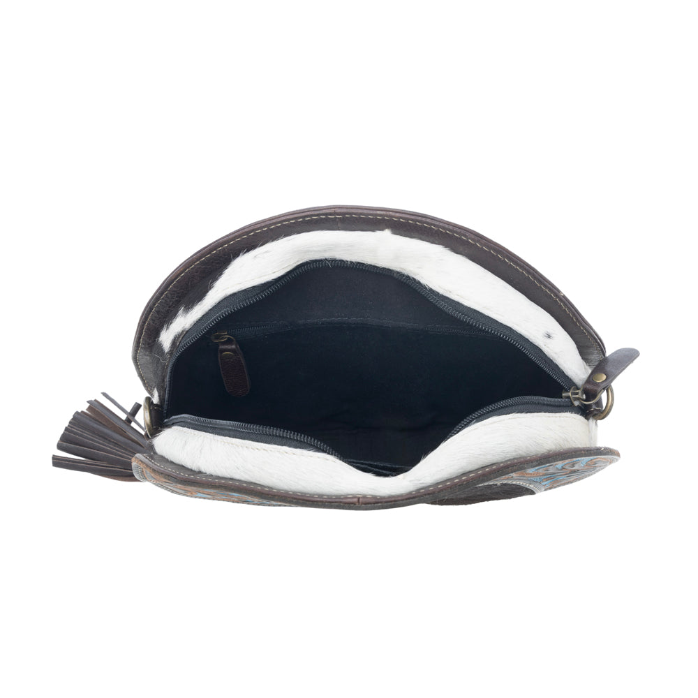 Night Gaze Hand-Tooled Round Bag