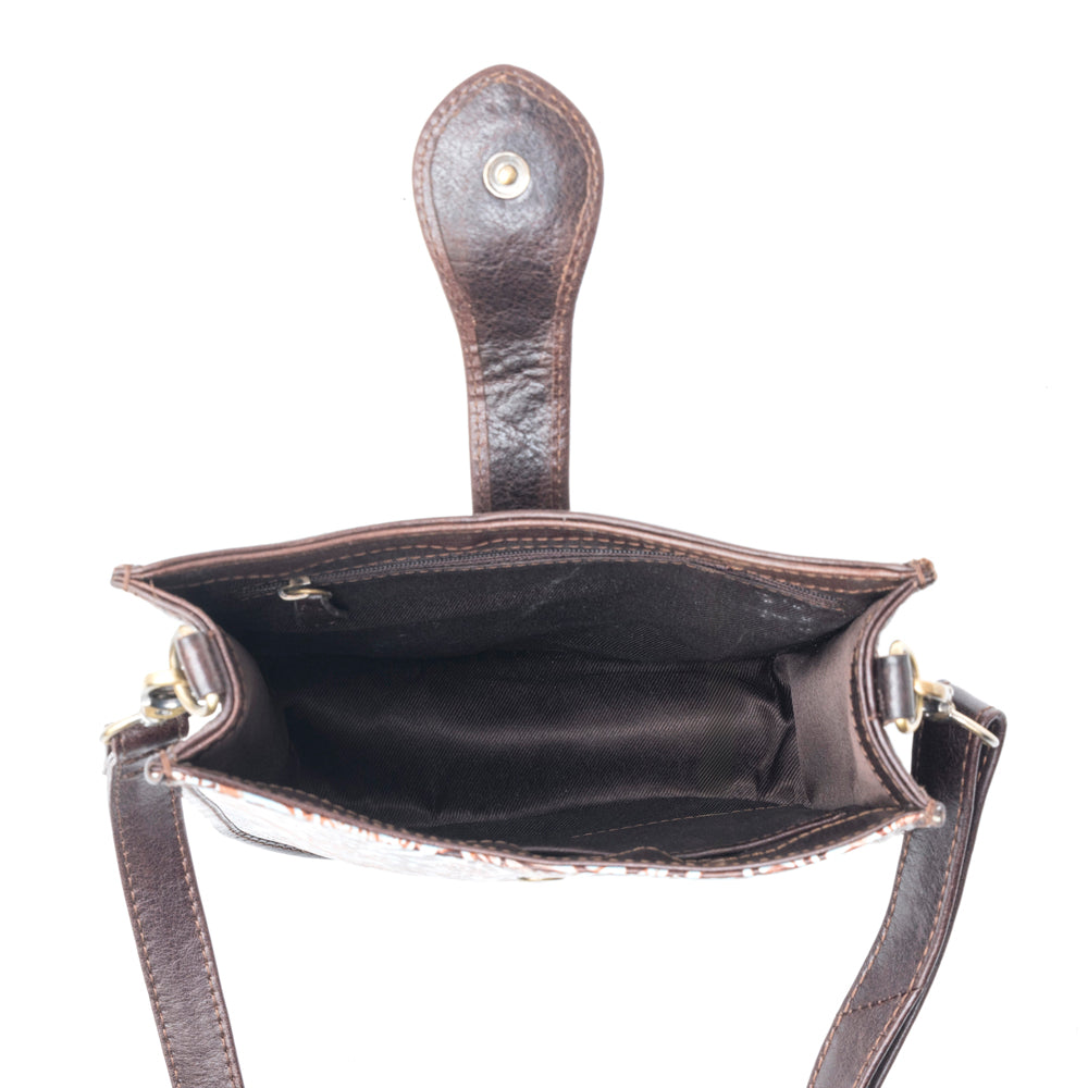 Delilah Creek Embossed Leather Bag