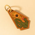 Sunflower In The Cactus Key Fob