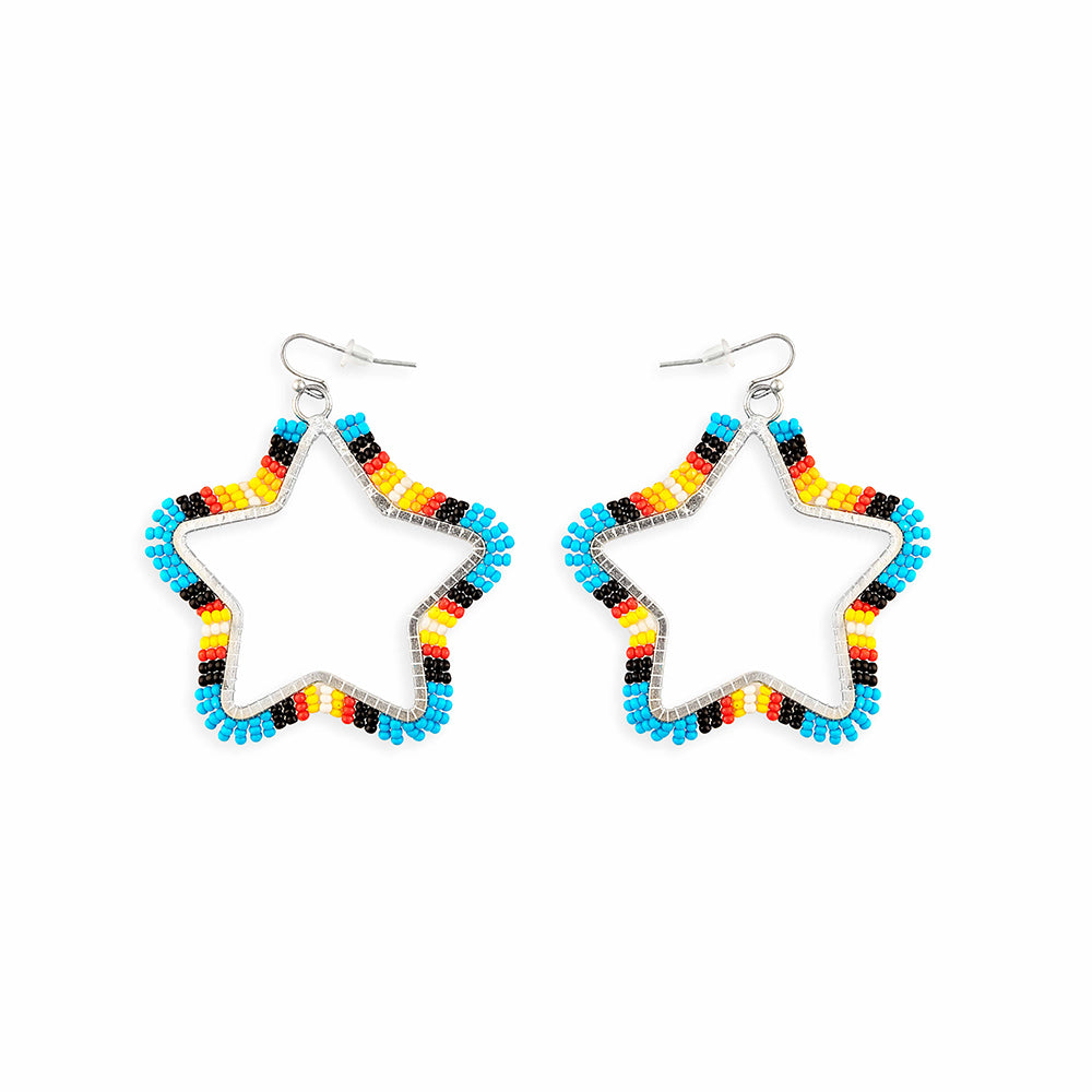 Star Light Star Bright Beaded Earrings