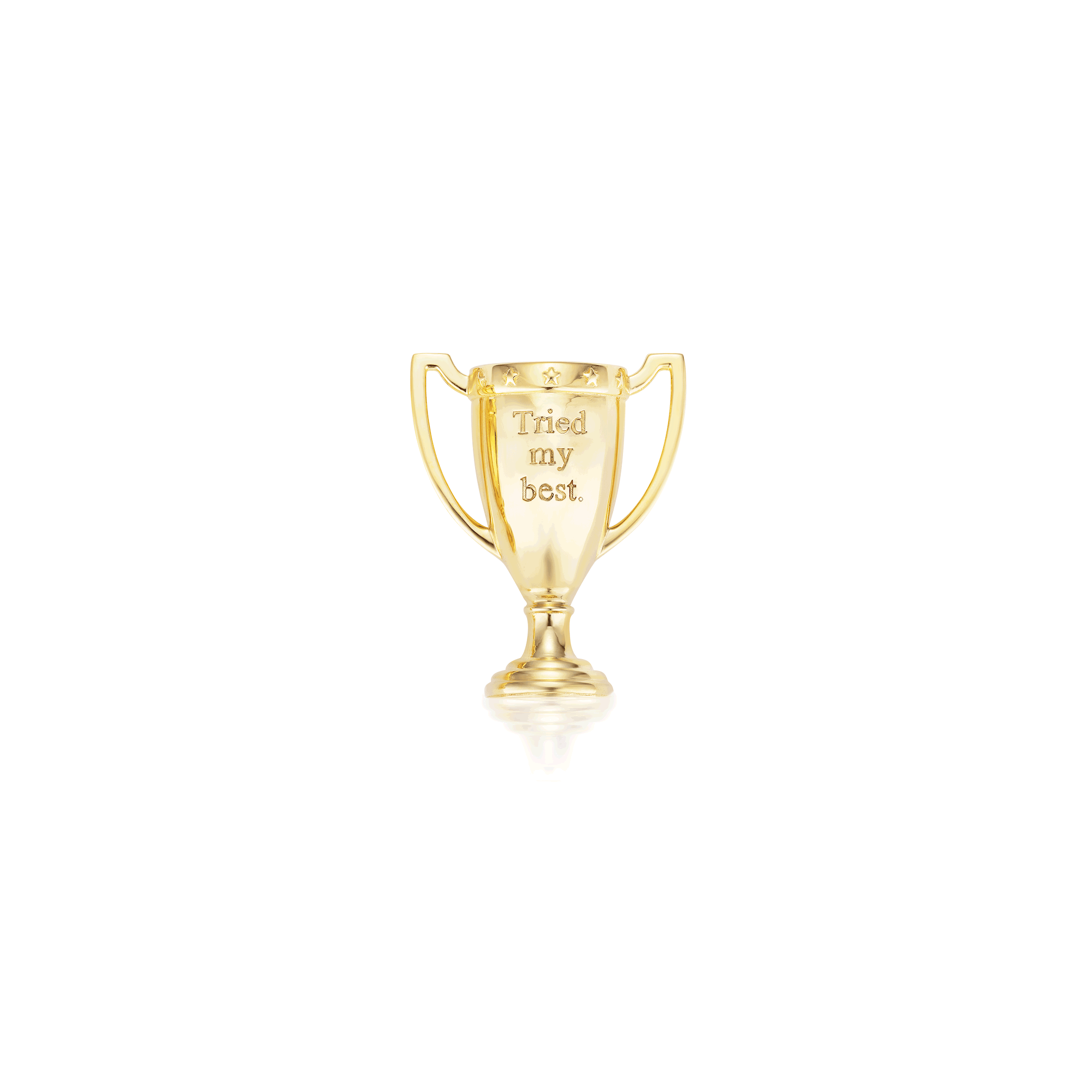 Small Gold Trophy Pendant