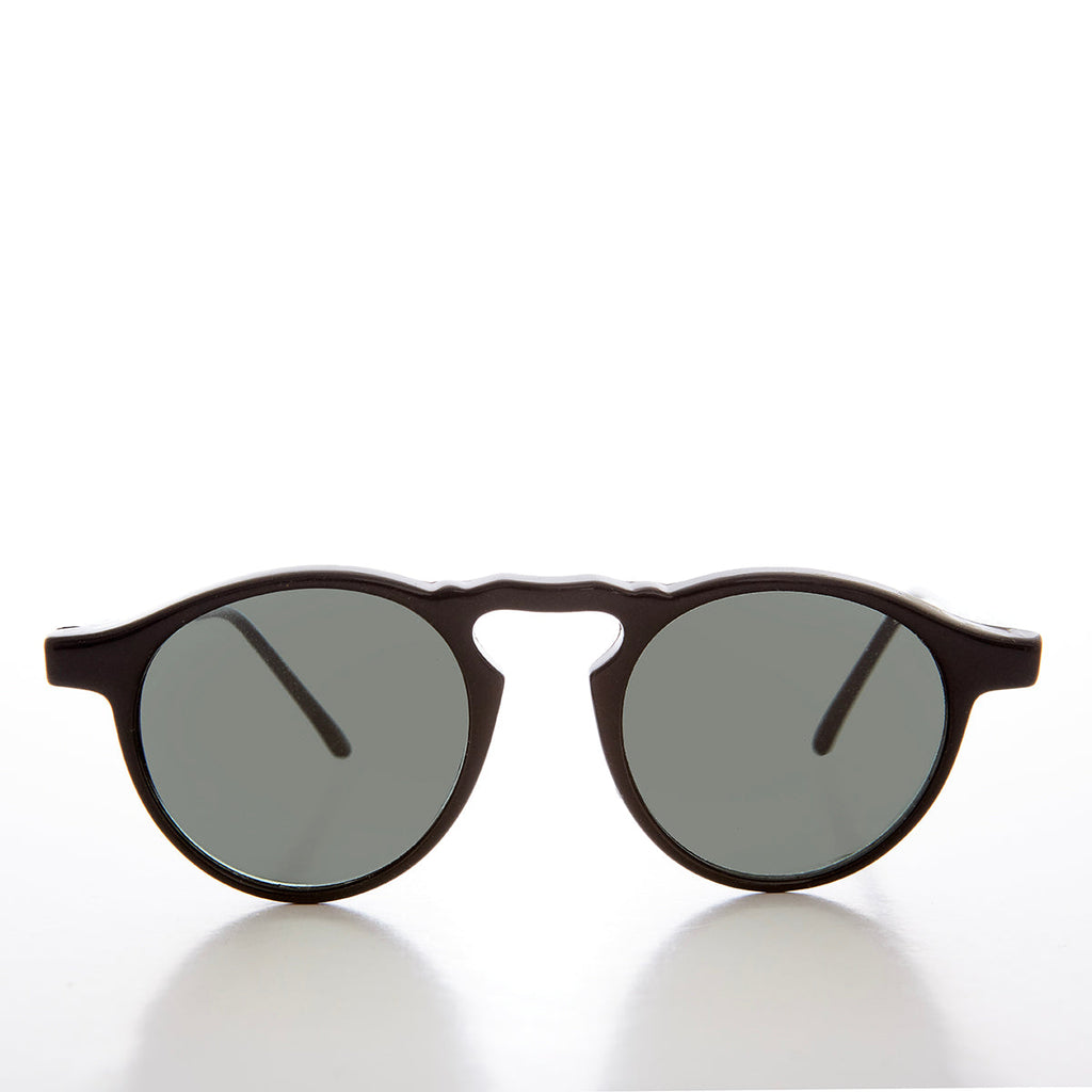 Round Acetate Horn Rim Sunglasses - Scripts
