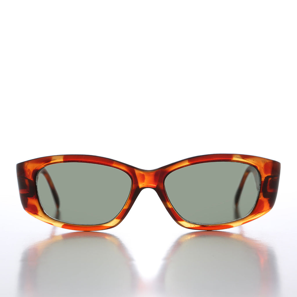 90s Bold Rectangular Wrap Style Sunglass - Sevan