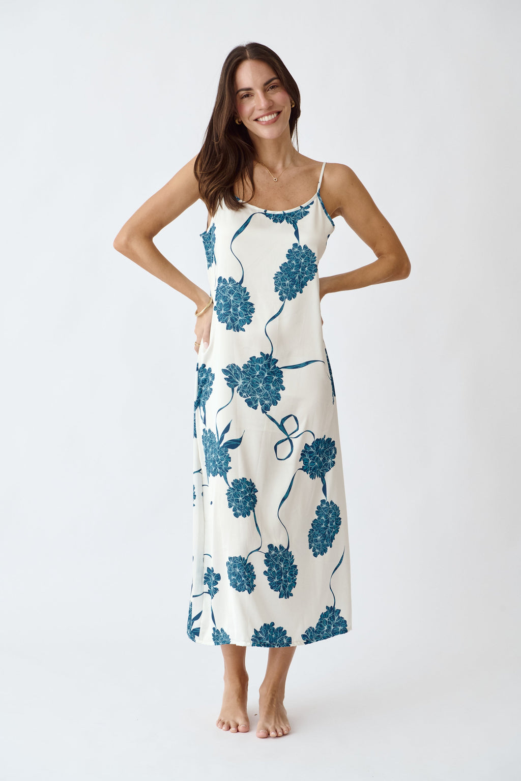 Washable Silk Kimono & Dress Set - Blossom