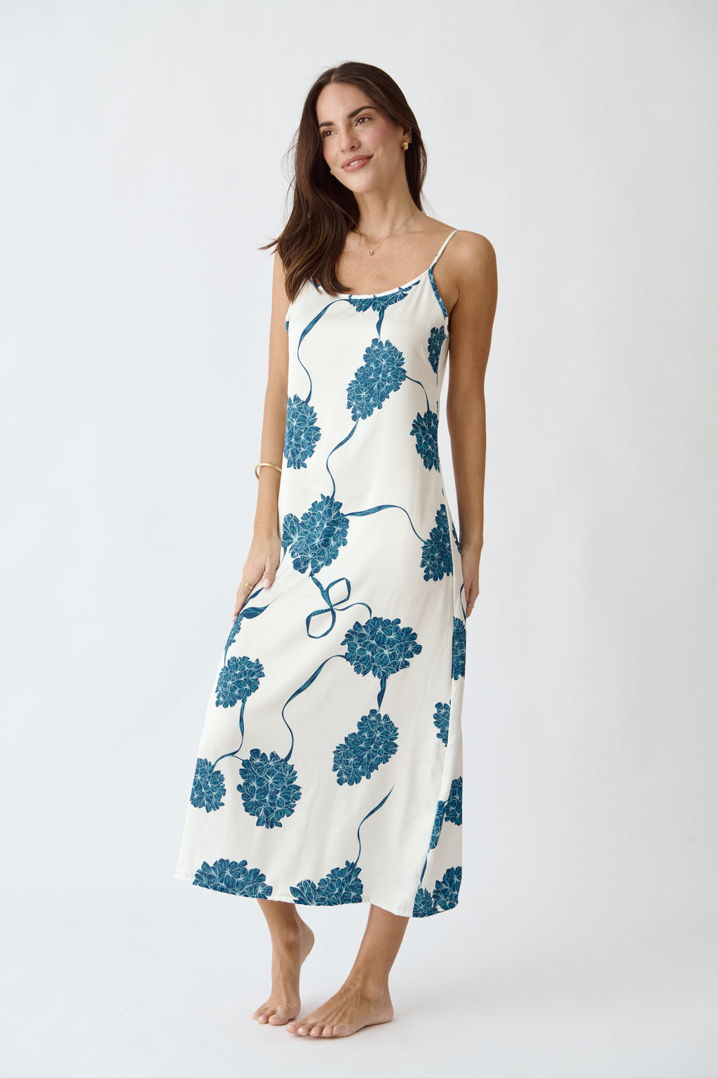 Washable Silk Kimono & Dress Set - Blossom