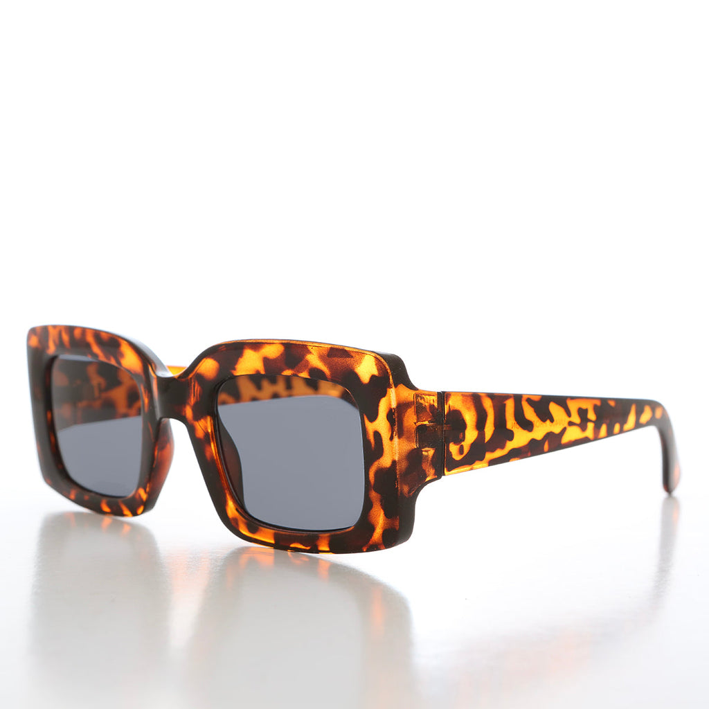 Square Rectangular Block Sunglasses - Skylar