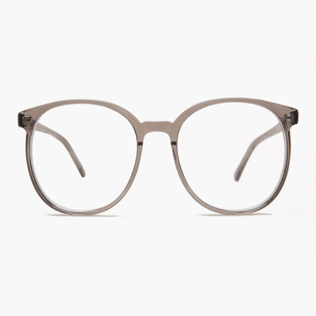 Gray Round Retro Blue Light Blocker- Glasses - Smarty