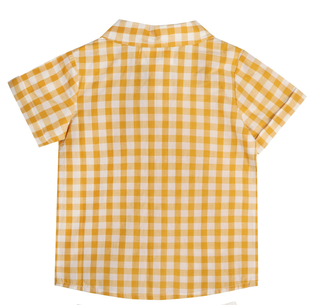 Citrus Gingham Boy Shirt