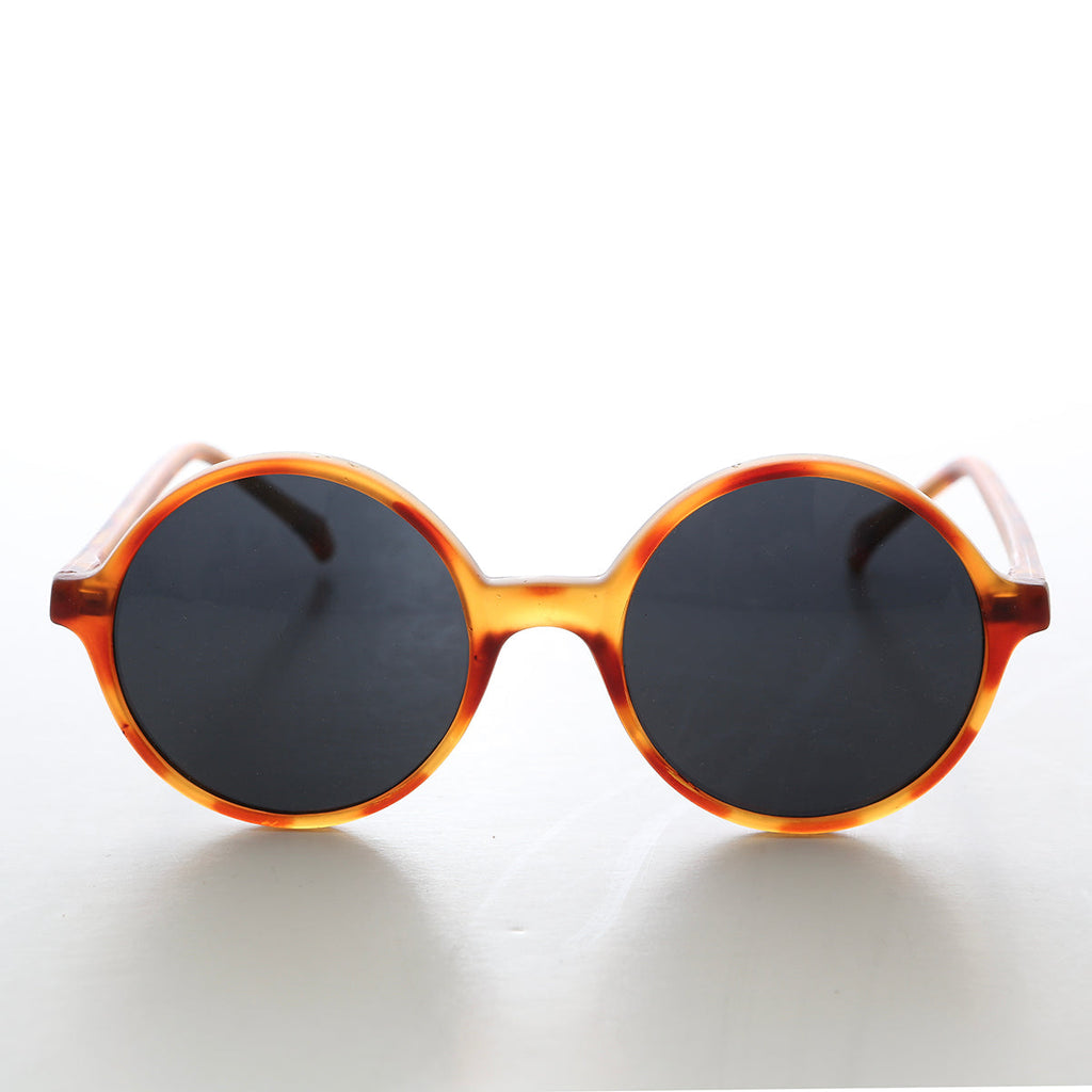 Perfect Circle Round Vintage Mod Sunglasses - Ira
