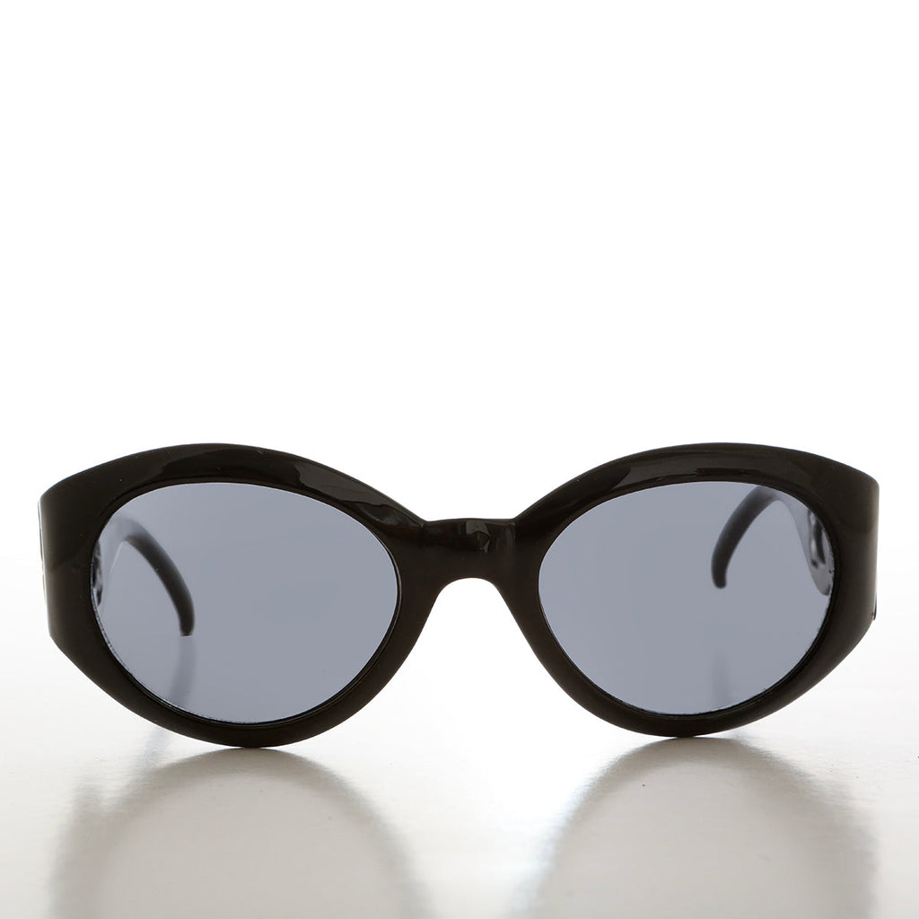 Sophisticated Round Women's Sunglasses - Swans