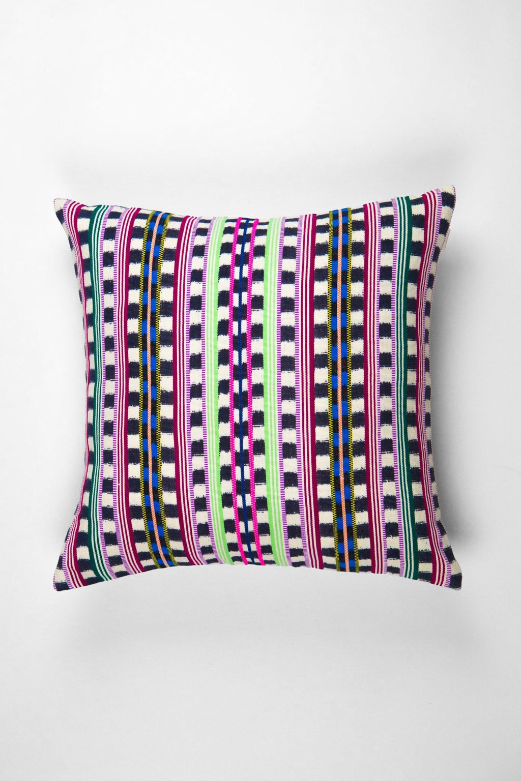 Santiago Atitlan Pink and Lime Pillow