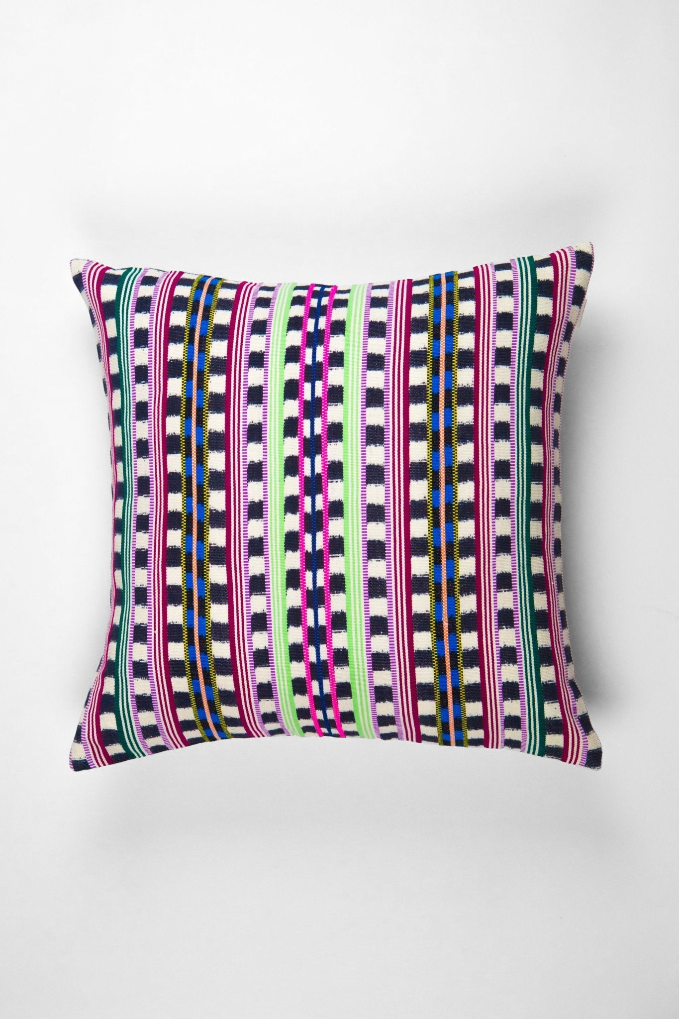 Santiago Atitlan Pink and Lime Pillow